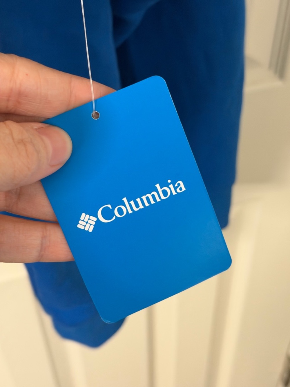 Columbia Men's Royal Blue Pullover Hoodie with White Logo - Picture 4 of 8